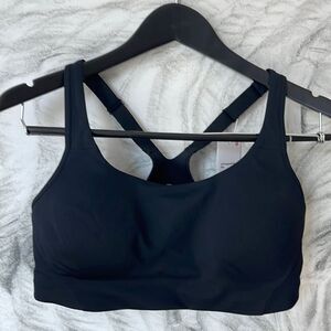 Lululemon All Powered Up Bra‎ 32D Medium Support sports bra black NWT